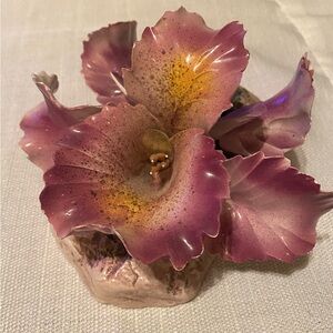 Vintage 1990’s Capodimonte Italy Decorative Orchid